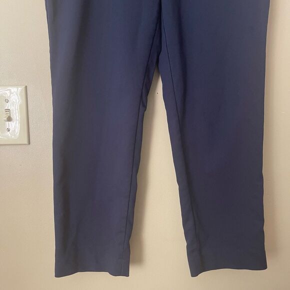 Talbots Womens Navy Blue Hampshire Ankle Straight Pant Petite 14 - Picture 3 of 7